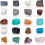 Σετ 20 τεμαχίων από πολύτιμους λίθους συλλογής πετρωμάτων - 20Styles Φυσικά δείγματα, 1