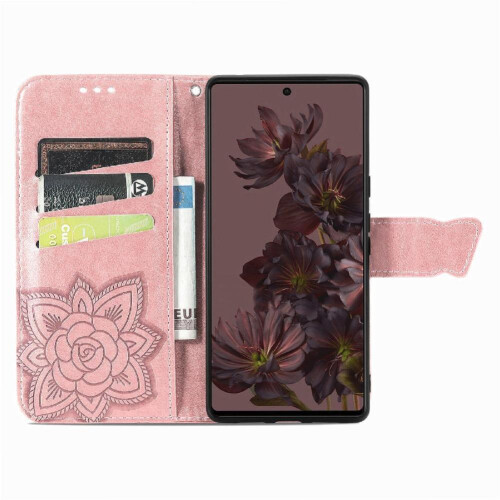 Custodia per Google Pixel 7 Pro Business con design a farfalla e portafoglio multicolore 1