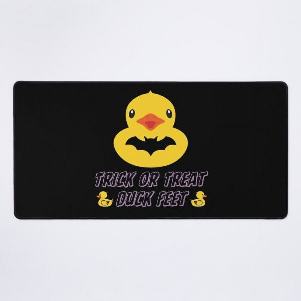 A New Bat Rubber Ducky - Treat Or Treat Duck Feet Desk Mat Green 9448196112618