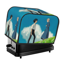 Howl'S Moving Castle Toaster Cover 2 Slice, Bread Dust Cover & Fingerprint Protection-Polyester, Kitchen Small Appliance Covers