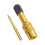 Bicycle front fork rear bladder style gas extension conversion nozzle gold 2