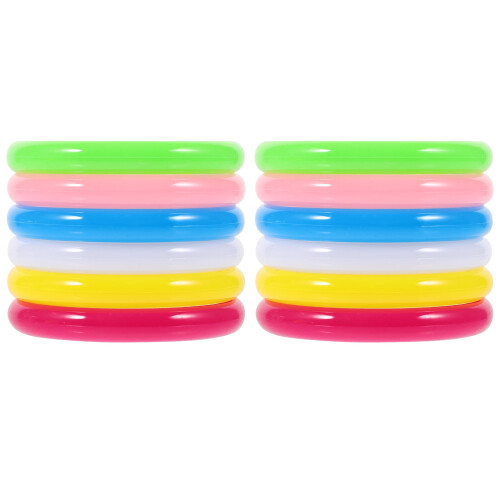 Βραχιόλια Eease Neon Jelly, συσκευασία 12 τεμαχίων για πάρτι με στολές της δεκαετίας του 2