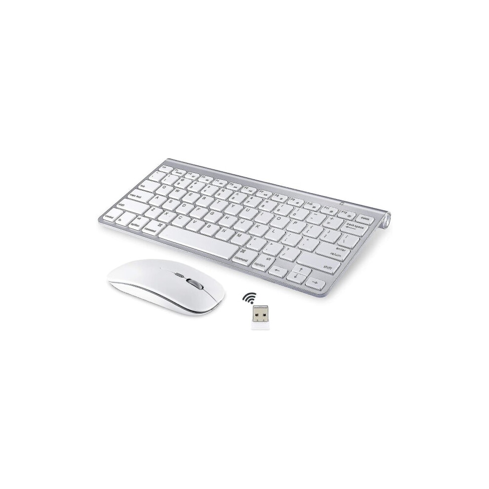 Wireless Keyboard And Mouse Compatible With Apple Imac Windows Or Android (2.4 Ghz Wireless) 9004841157245