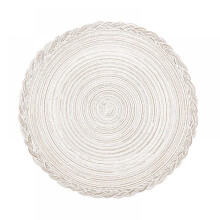 Homing Round Placemats for Dining Table – Woven Heat Resistant Anti-Slid Cotton Kitchen Table Mats 14 Inch, Easy to Care