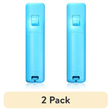 (Confezione da 2) Telecomando Motion Plus compatibile con console Nintendo Wii / Wii U per videogiochi, con custodia