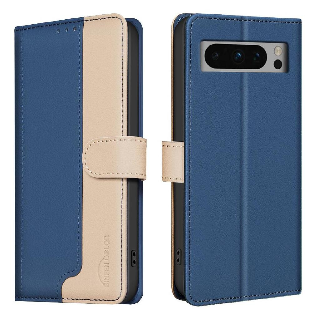 Flip Case For Google Pixel 8 Pro Rfid Blocking Card Slots Holder Kickstand Shockproof Tpu Inner Shell Flip Folio 9340258075209