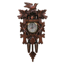 Quartz Cuckoo Clock Wood Wall Hanging Decoration - No Battery