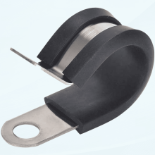 20 Pack 1-1/4 Inch Stainless Steel Cable Clamp, Rubber Cushioned Insulated Clamp, Metal Clamp, Tube Holder for Tube, Pipe or Wire Cord Installation