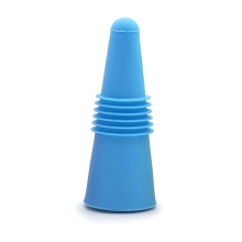 Bouchons Ă vin en silicone bleu pour bouteilles de vin et autres boissons