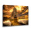 Pôster em tela com pintura da Tower Bridge com reflexo de luz, compatível com molduras de 40x60cm (16x24 polegadas), ideal para decoração de 2