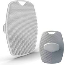 Esponja de silicone para o corpo, para usar no chuveiro, cinza.