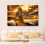 Pôster em tela com pintura da Tower Bridge com reflexo de luz, compatível com molduras de 40x60cm (16x24 polegadas), ideal para decoração de 8