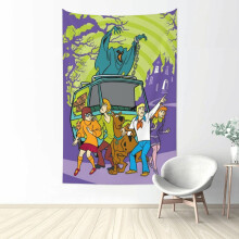 Tapisserie murale Scooby-Doo, affiche animée, décoration pour chambre d'adolescent, dortoir ou salon