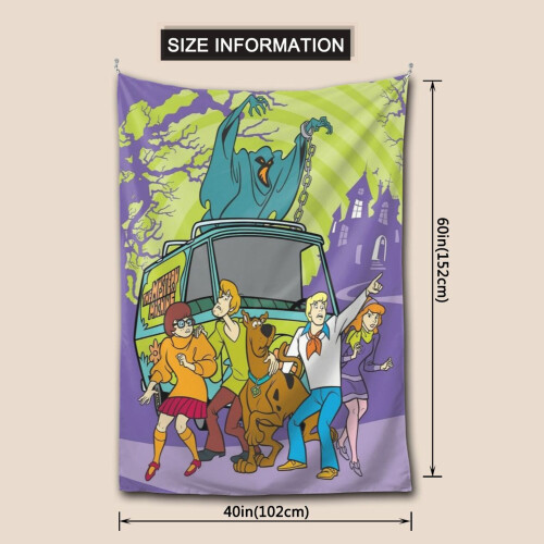 Αφίσα ταπισερί Scooby Doo Anima, υπνοδωμάτιο, διακοσμημένο με τοίχο, για έφηβους, 2