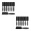 16Pcs Barber Fade Brushes Soft Nylon Bristles Black Plastic Handle 3