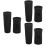3Sets Black Silicone Microphone Cover Handle Sleeve for Wireless Mic 8