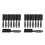 16Pcs Barber Fade Brushes Soft Nylon Bristles Black Plastic Handle 5
