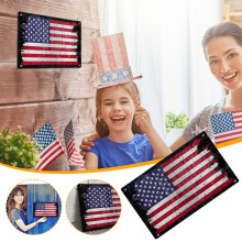 Decoraties voor 4 juli - Uitverkoop 2023! loopsun Amerikaanse vlag, metalen bord voor Onafhankelijkheidsdag en Herdenkingsdag