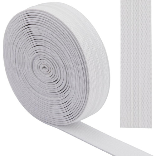 5Yards20mm λευκή αντιολισθητική ελαστική κορδέλα με σιλικόνη, ελαστική ταινία για DIY,