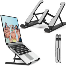 Nastavitelný ergonomický design, přenosný stojan pro notebooky 11-15,6", skládací a snadno přenosný, prémiový zesílený plastový stojan