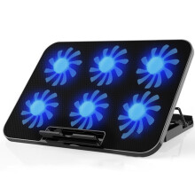 Gaming Laptop Cooler, Adjustable Ultra Quiet Fans, Ergonomic Design, Heat Dissipation Space, Stable Stand For 12”- 17.3” Notebooks