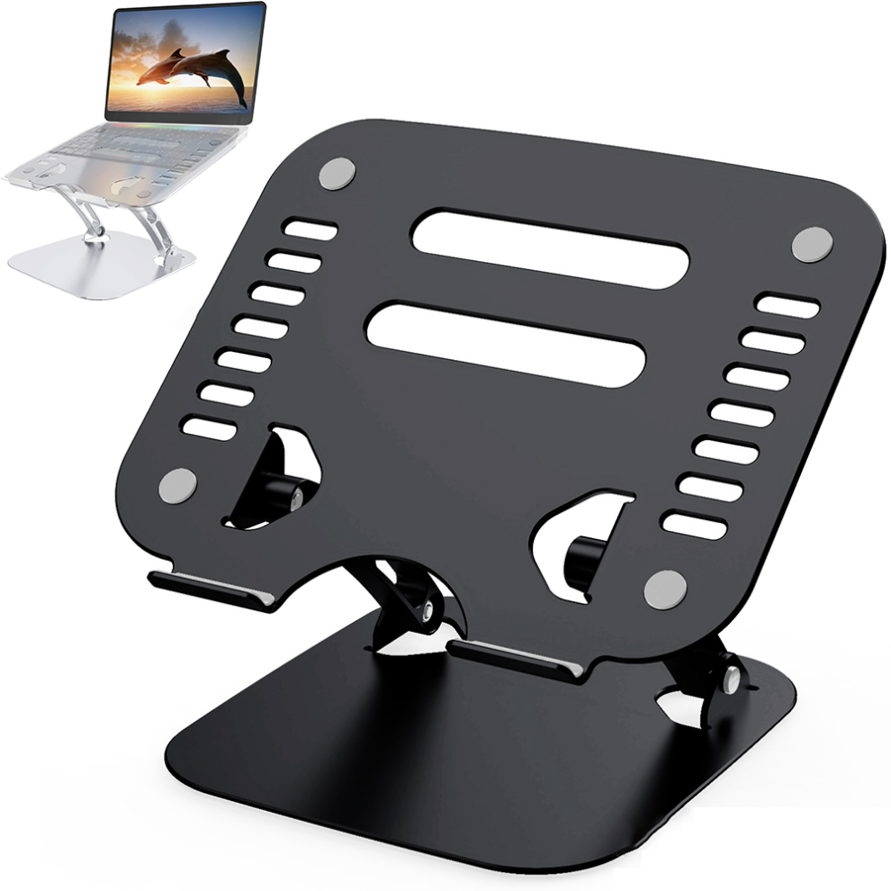 Elegant Adjustable Laptop Stand, Ergonomic Foldable Riser With Ultra Stable Aluminum Alloy Construction, Compatible With 10-17" Laptops 9138057158274