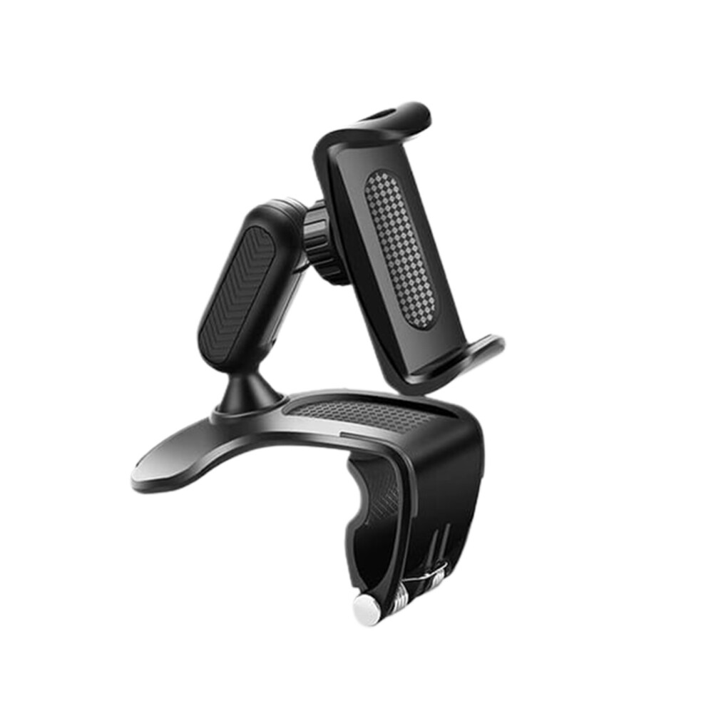 Car Dashboard Phone Holder, 360 Degree Rotation Universal Adjustable Mount With Non-Skid Silicone Clip, Adjustable Ball Joint Secure And Stable 9138057196368