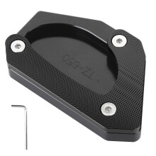 Cavalletto laterale per DL650V-Strom650, estensione del piede con struttura in alluminio lavorato a CNC e rivestimento anticorrosione, base ampia