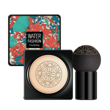 Mushroom Head Cushion Foundation BB Cream Concealer with Mirror for Flawless Full Coverage Ivory White