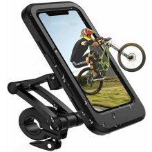 Motorrad-Handyhalterung, universell kompatibel, berührungsempfindliche Touchscreen-Halterung mit 360-Drehung und werkzeugloser Schnellmontage für