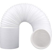 Flexible Hose for Portable Air Conditioner, Length Adjustable Exhaust Hose Counter Clockwise Thread, 150mm Diameter, Sturdy & Long-lasting Vent Tube