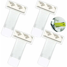 Soporte para tickets de aparcamiento para parabrisas de coche, accesorio universal para coche con clip transparente para facturas, construcción de