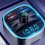 Car Bluetooth FM Transmitter with Enhanced Bluetooth 5.3 Technology, Fast Charging for Two Devices, Voltage Detection, and Ambient Light for Safe 4