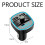 Car Bluetooth FM Transmitter with Enhanced Bluetooth 5.3 Technology, Fast Charging for Two Devices, Voltage Detection, and Ambient Light for Safe 5