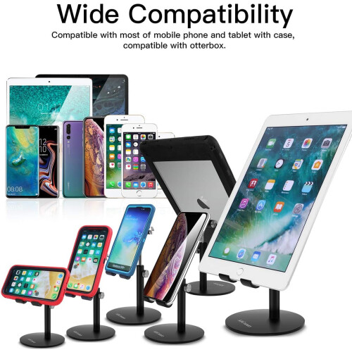 Εργονομική βάση για smartphone και tablet, ρυθμιζόμενη γωνία με περιστρεφόμενη βάση 360 1