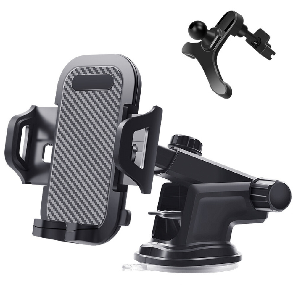 3-In-1 Car Mount, Powerful Suction Cup For Dash, Windshield, Or Vent, Military-Grade Durability Ensures A Long Service Life, For Smartphones With 9138057171129