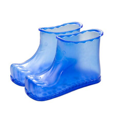 Foot Spa Boots with Ergonomic Fit and NonSlip Sole, Portable PVC Foot Bath Shoes for Home Travel