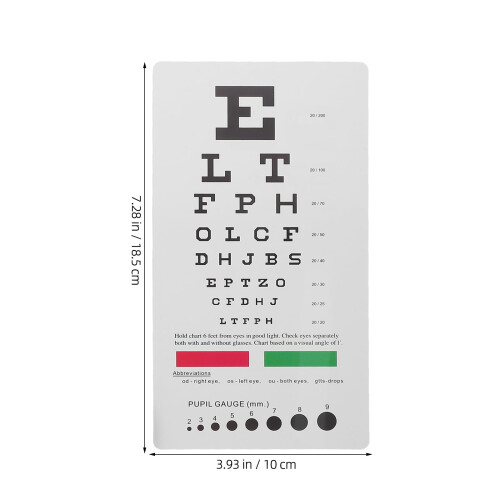 Eye Chart Shield Accessories with Glasses Tool Blinder Occluder for Vision Test Exam 2