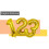 Palloncino numero 90 cm oro e argento metallizzato oro oro-1 6