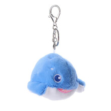 Chaveiro DB da Série Animais Marinhos, Boneco de Pelúcia Baleia, Pingente para Mochila, Brinquedo Decorativo para Skate