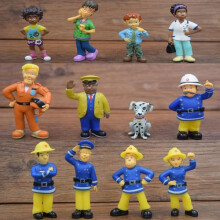 12 figurine Pompierul Sam, cadouri de Crăciun