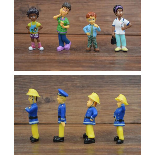 12 figurine Pompierul Sam, cadouri de Crăciun 2