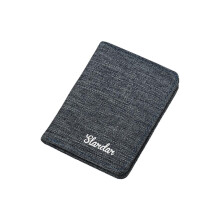 Portafoglio in tela da uomo nero/blu/grigio porta carte borsa portafoglio porta carte di credito databank uomo M2g3grigio blu taglia unica