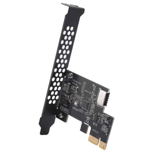 Carte d'extension 2X PCI-E1X vers USB3.2GEN1 5 Gbit/s Type-E à clé A, interface Type-C en façade pour PC de bureau (ASM1042A) 1