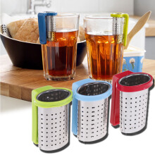 Vnanda3Packs teinfuser, extra fint nät med silikonhandtag, kompatibel med muggar och tekannor, lätt att rengöra för löste och örtte