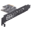 Carte d'extension 2X PCI-E1X vers USB3.2GEN1 5 Gbit/s Type-E à clé A, interface Type-C en façade pour PC de bureau (ASM1042A) 6