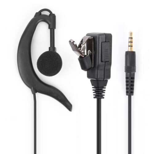 Fone de ouvido com microfone e fone de ouvido tipo G com PTT husxh3.5mm para 1S