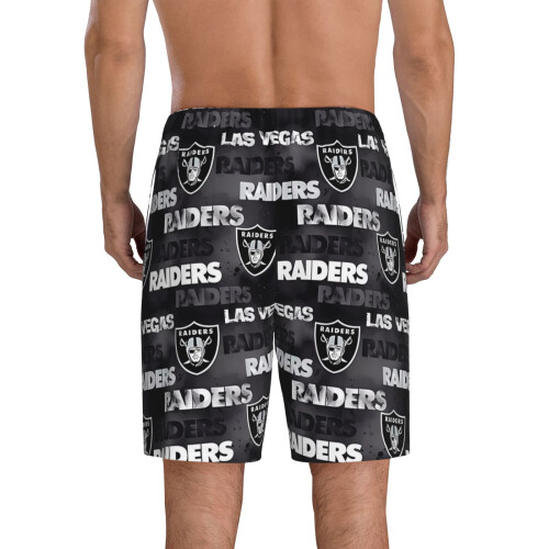 Ανδρικό κοντό παντελόνι πιτζάμας Raiders με αθλητικό μανίκι με το λογότυπο της 2