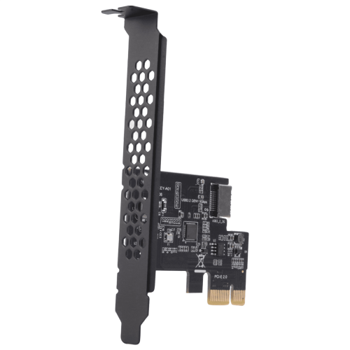 Carte d'extension 2X PCI-E1X vers USB3.2GEN1 5 Gbit/s Type-E à clé A, interface Type-C en façade pour PC de bureau (ASM1042A) 2