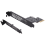 Carte d'extension 2X PCI-E1X vers USB3.2GEN1 5 Gbit/s Type-E à clé A, interface Type-C en façade pour PC de bureau (ASM1042A) 5